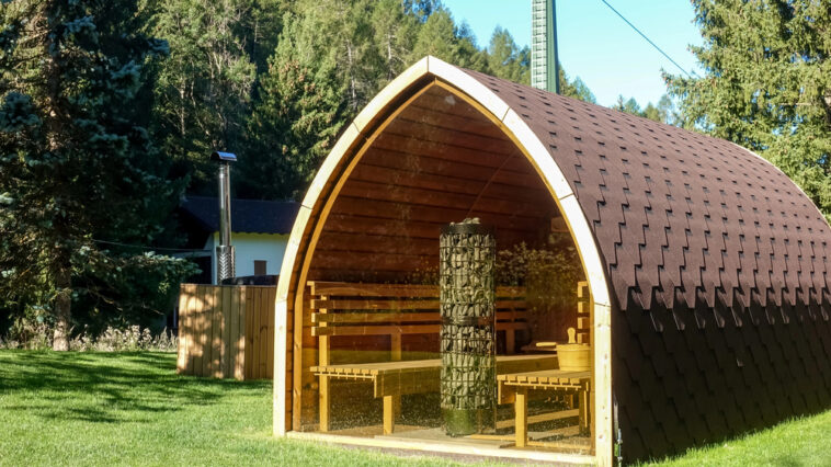 Designideen für moderne Saunahäuser im Außenbereich